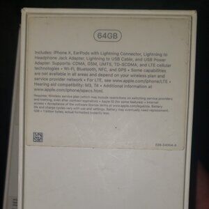 Apple X 64GB iphone BOX ONLY